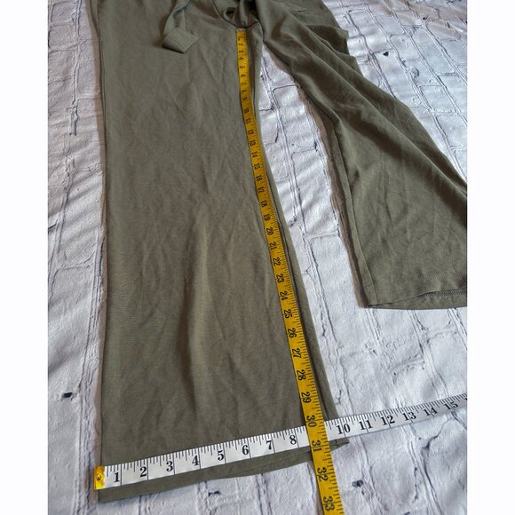 Retrology Womens Air Wash Comfort Pant Elastic Drawstring Waist Olive Green Sz L - Picture 7 of 8